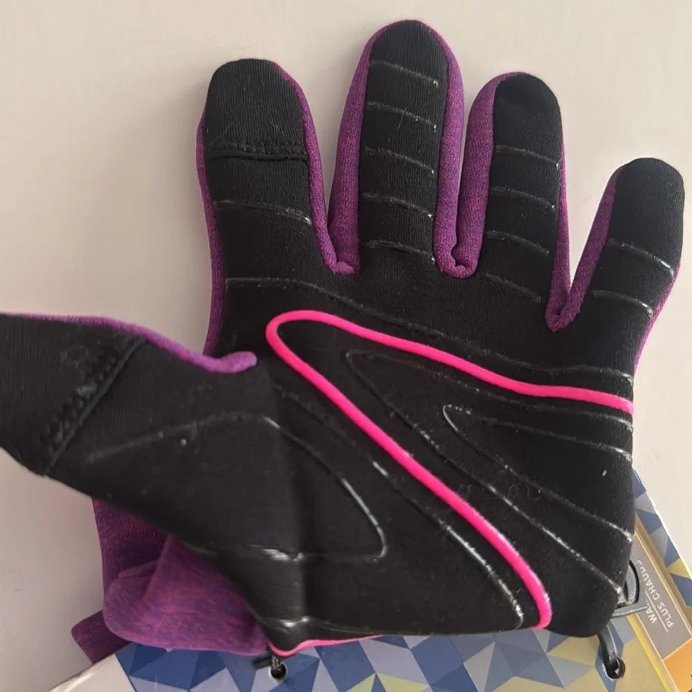NWT Head Kid's Touchscreen Gloves and Mittens, Rasberry Heather, Large